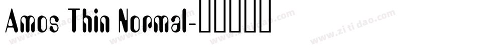 Amos Thin Normal字体转换